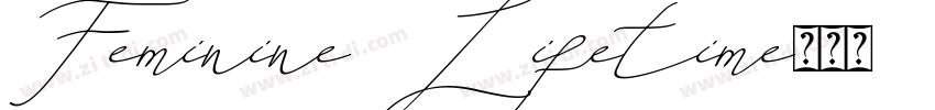 Feminine Lifetime字体转换